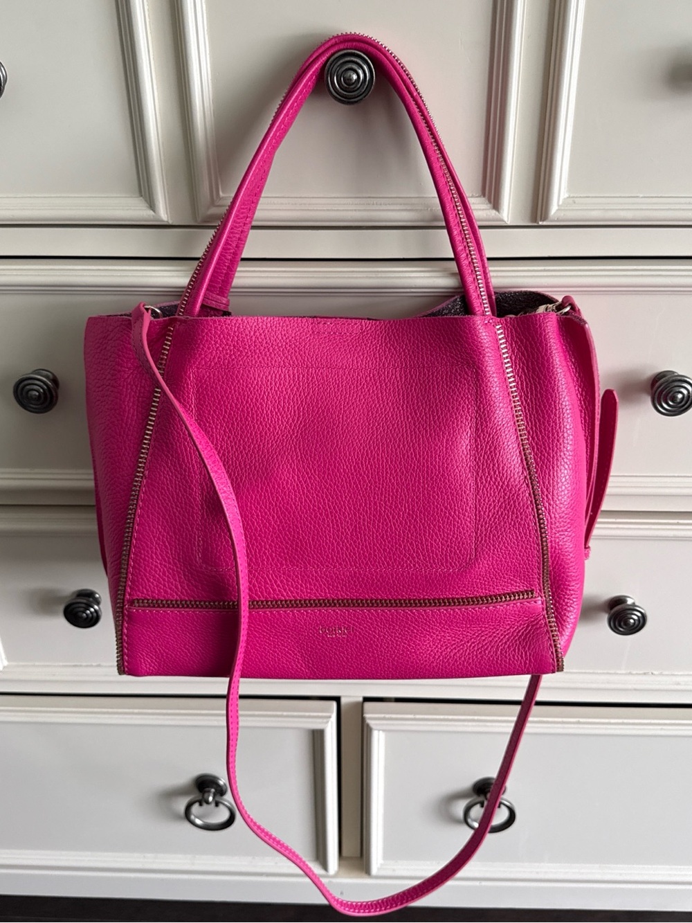 Botkier Hot Pink Pebbled Leather bag - Picture 3 of 5